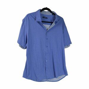 STONE ROSE Contrast Collar & Cuffs S/S Button Down